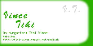 vince tihi business card